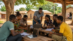 Youth empowerment programme in Ghana helping young people build confidence, digital literacy, employability skills, entrepreneurship knowledge, leadership capacity, and practical life skills for future opportunities.