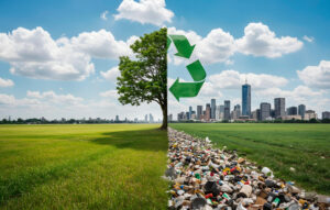 Climate change in Ghana community cleanup led by a nonprofit foundation in Ghana. Serene Future Foundation. sustainability projects in Ghana
